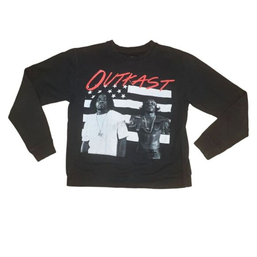 OutKast stankonia‎ Crewneck washed black small unisex sweatshirt